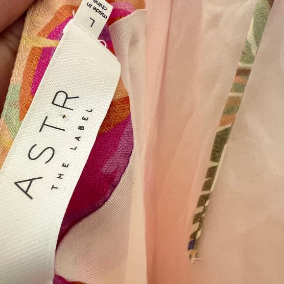 ASTR The Label Gabriella Midi Dress Multicolor Size L - Picture 9 of 10